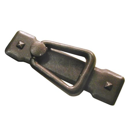 Hd Belwith 1 x 3.5 in. Ring Pull- Black Mist Antique BWPA0712 BMA